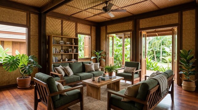 Tropical bamboo living