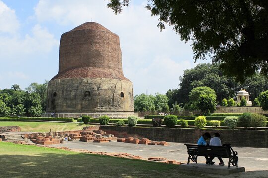 Dhamek Stupa in Sarnath. Varanasi, India