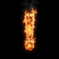 Fototapeta premium Close-up of intense vertical fire flame with smoke, dark backdrop, high-contrast lighting, dynamic composition for bold visual impact. Ideal for energy, power, or transformation themes.