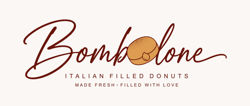 Bombolone logo vector illustration