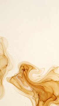 Fondo de presentaci&oacute;n lujoso de alta resoluci&oacute;n, flujo de tinta &aacute;mbar dorado abstracto con polvo de oro sutil