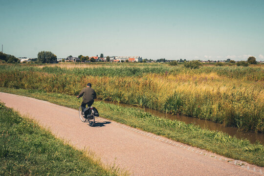 Bicicleta zona rural Holanda