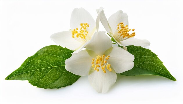jasmine flowers isolated on a white background
