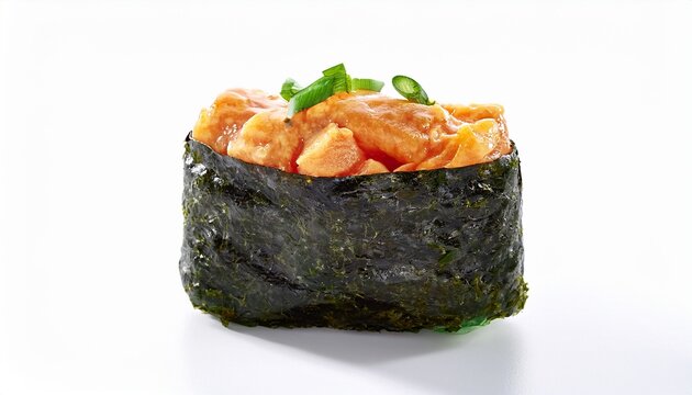 gunkan sushi isolated on a white background
