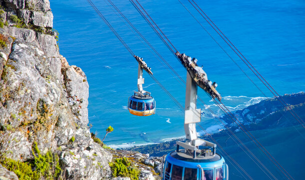 Table mountain aerial cable car - Cape Town, South Africa