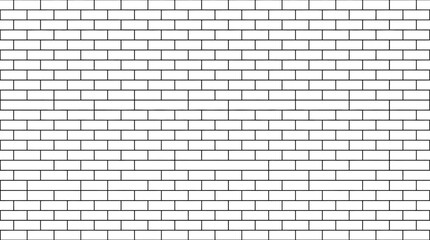 Clean white brick wall texture. © Kembang