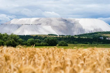 Monte Kali Near Heringen with Golden Grain Field in Summer Landscape © Jens