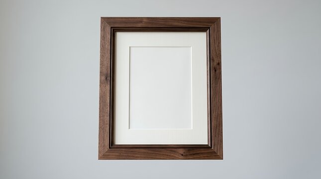 Empty picture frame mockup on a plain isolated backdrop for photo insertion  photo frame blank empty picture border mockup isolated background white rectangle square portrait landscape