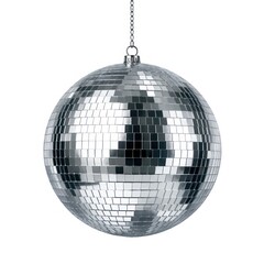 Obraz premium Reflective disco ball hanging chain.