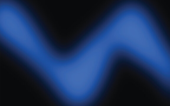 Blue liquid wave abstraction with soft glowing gradients on dark background for tech decor.