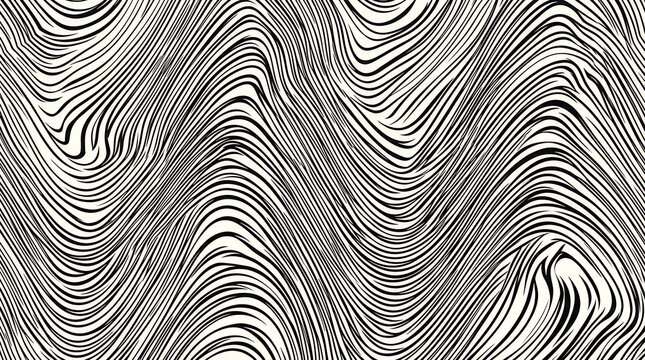 Abstract distorted slanted lined monochrome backdrop Abstract distorted slanted lined monochrome backdrop features curved twisted skewed and wavy parallel strokes offering a modern sophisticated