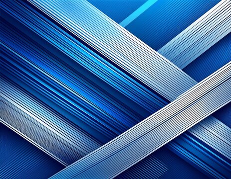 diagonal stripes of blue and white lines intersecting on a blue background design simple