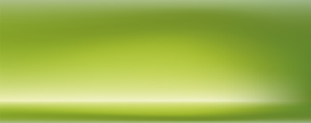 Obraz premium Olive green limbo photo studio background. Abstract may green gradient product podium template. Vector soft lighting display backdrop. Minimal 3d presentation scene. Modern summer mockup copy space bg