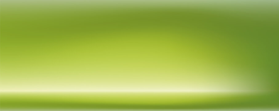 Olive green limbo photo studio background. Abstract may green gradient product podium template. Vector soft lighting display backdrop. Minimal 3d presentation scene. Modern summer mockup copy space bg
