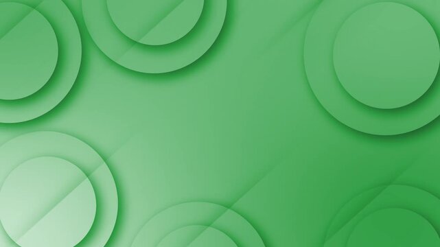 Minimal abstract background with soft overlapping paper circles and clean shadows animation
