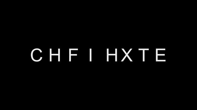 Futuristic random text animation featuring the word ready. Ideal for technology related designs, cyber security & HUD displays.