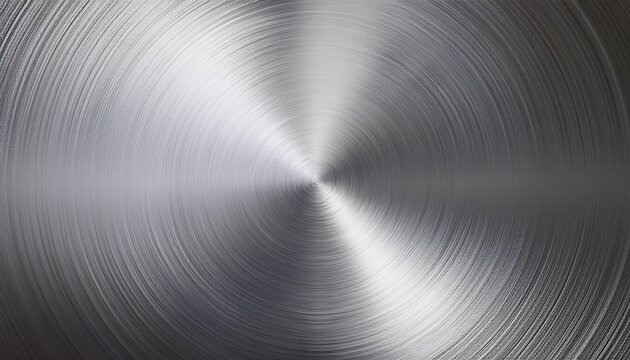 silver metal brushed texture background shiny radial shape brushed metal texture round polished silver metallic surface background