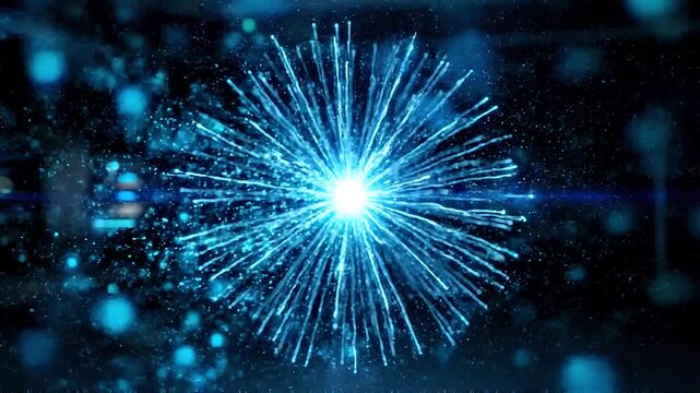 Rotating Electric Field Network Around a Point Charge 3D Scientific Animation