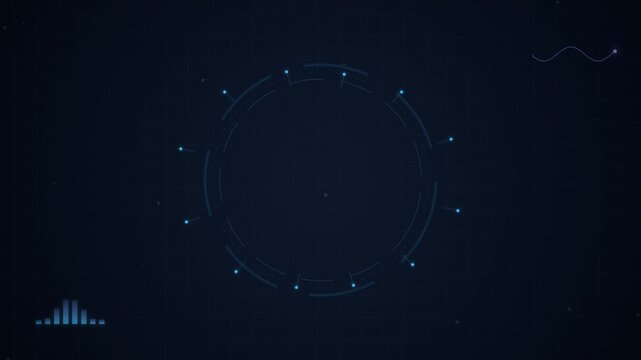 Modern Business Infographic Motion Graphics Loop with Charts and Timelines