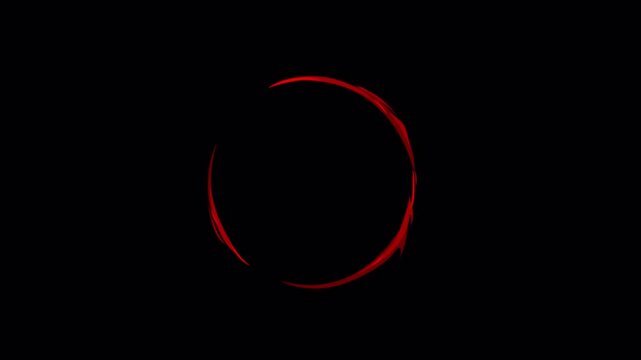 Fast Slash FX Animation 4k video with alpha channel