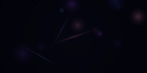 Abstract dark space background with subtle glowing constellation lines © MD