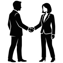 Fototapeta premium business people shaking hands partnership agreement collaboration teamwork success