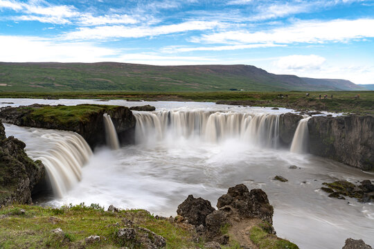 Godafoss Wasserfall Island 