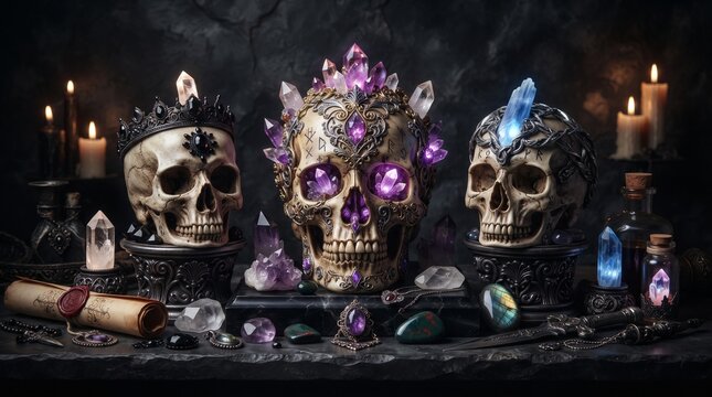 Skeleton Hand Collection &ndash; Halloween Bone Elements