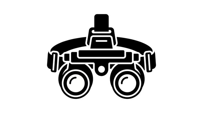 Night Vision Goggles Line Icon Vector