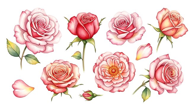 Pink peony flowers with green leaves arrangement.