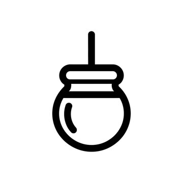 Hanging Clay Pot Game Line Icon