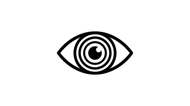 Eye Pupil Iris Line Icon Vector
