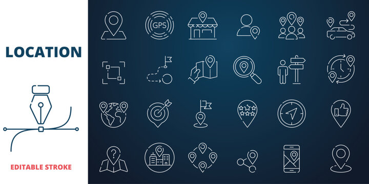 Location Icons Set