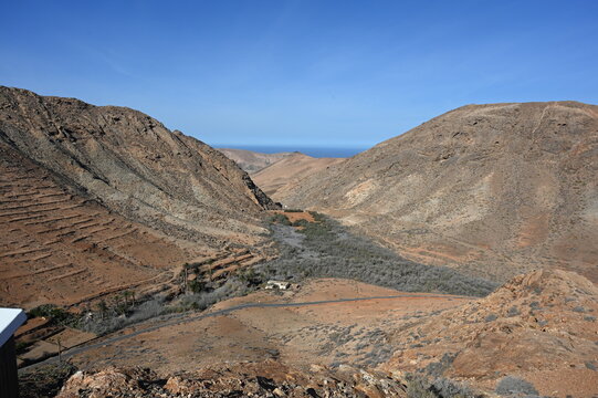 Aussicht vom Mirador Risco de las Penitas auf Fuerteventura