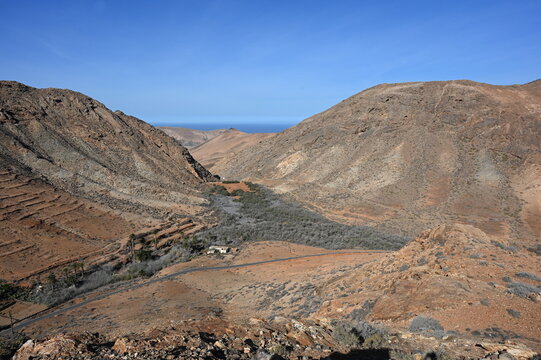 Aussicht vom Mirador Risco de las Penitas auf Fuerteventura
