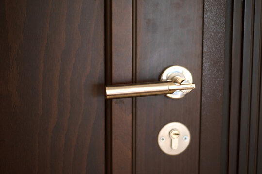 Wooden door knob handle