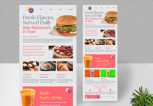 Restaurant Email Newsletter Template
