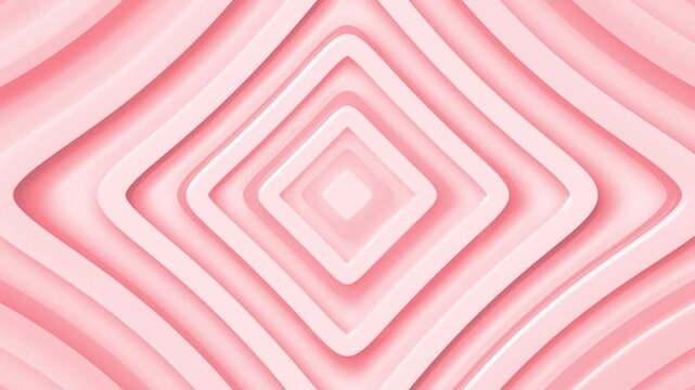 Abstract layered diamond shapes with soft shadows creating a clean geometric background with a modern 3d look animation