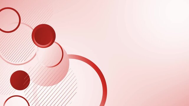 Abstract background with glowing circles gradient spheres and diagonal lines modern futuristic design animation