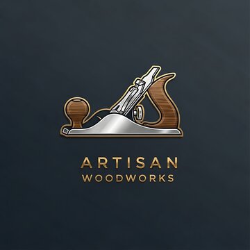 Artisan woodworks logo design craftsmanship.