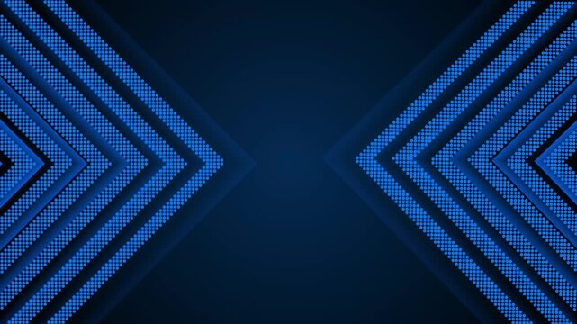 Glowing chevron arrows background with a futuristic digital style and copy space animation