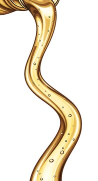 Golden antique brass decorative wall hook.