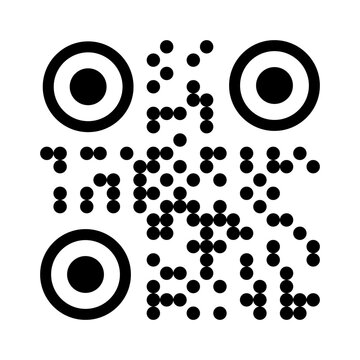 QR Code Vector Icon , Scan Code Symbol for Smartphone, Barcode Scanner, Isolated Vector Illustration