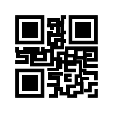 QR Code Vector Icon , Scan Code Symbol for Smartphone, Barcode Scanner, Isolated Vector Illustration