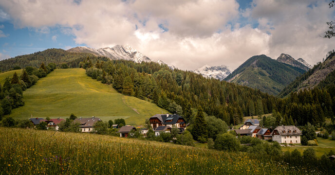 Scenic Mountain Landscape in Krakau, Austria