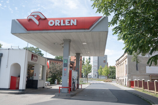 Orlen gas station in Poland, Poznań.

