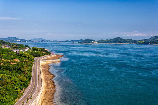 Scenic Seto Inland Sea in Western Japan