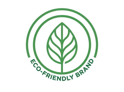 Elegant abstract leaf logo with intricate vein geometry for nature and design concepts