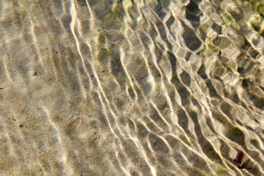 water waves on the sand