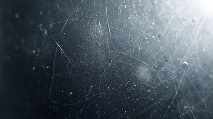 Fototapeta premium Extreme macro of smoked grey texture with cinematic light leak and scratches